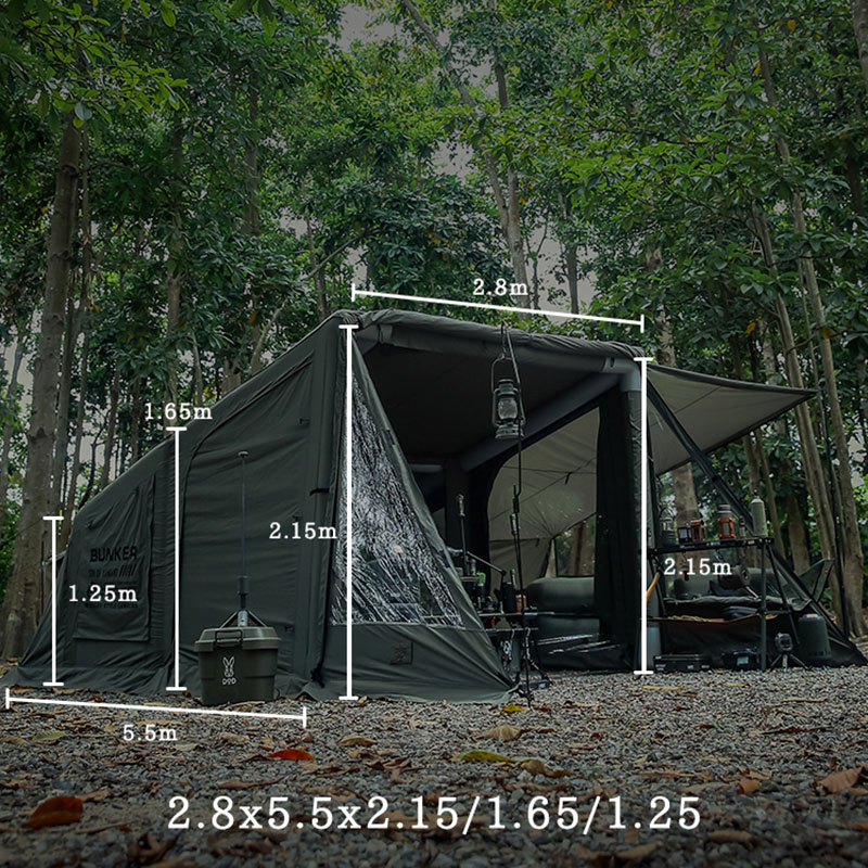 Inflatable তাঁবু ক্যাম্পিং বহিরঙ্গন সামরিক স্টাইল